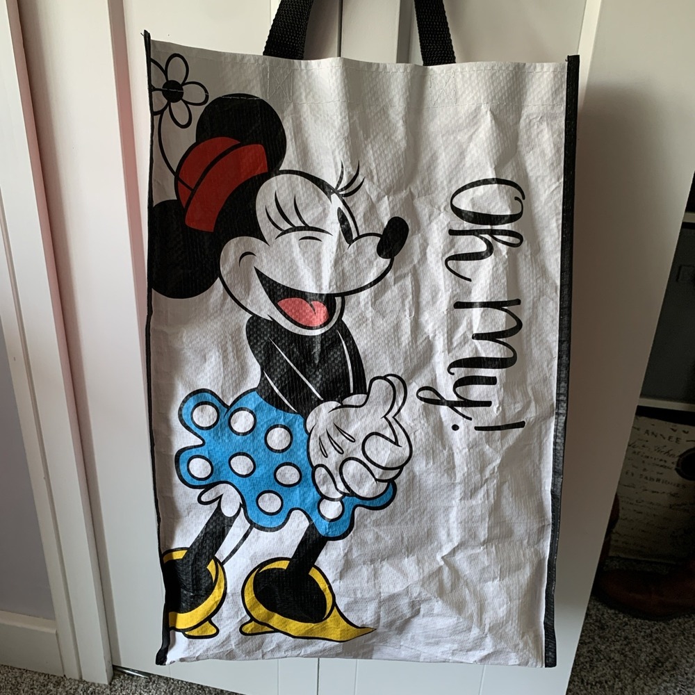 Animated Minnie Mouse Disney Park Reusable Bag 13.5"x 19"x 8" Cute‎ 2022 NWT